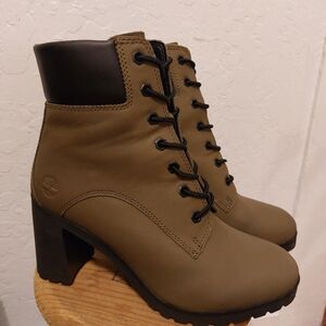 Timberland Women's Allington Lace-Up 6-Inch Boots Olive Green Size 6.5